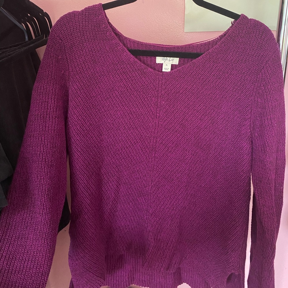 Fuchsia Cotton Sweater!